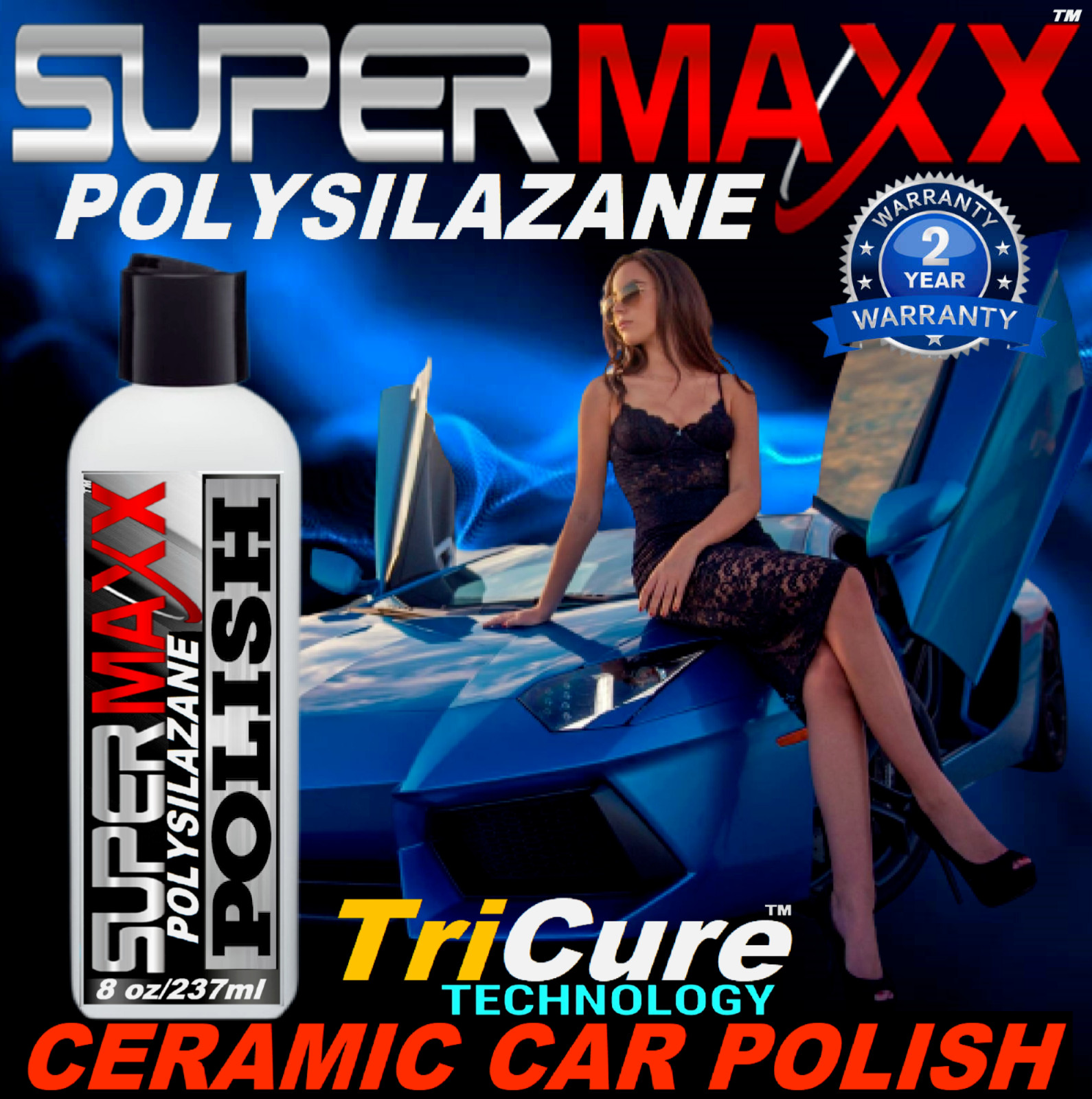 CERAMIC CAR COATING TRICURE TECHNOLOGY CAR WAX POLISH HIGH GLOSS SHINE ARMOR