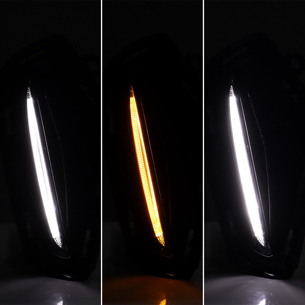 For Toyota RAV4 2019-2024 LED Daytime Running Lights DRL W/Turn Signal Function