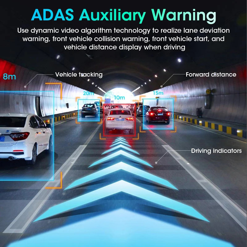 7″/10.26″ 4K ADAS Dash Cam Wireless Carplay Android Auto Car DVR GPS Navigation