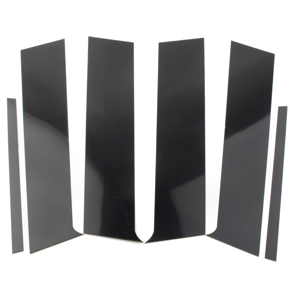 6pcs Black Pillar Posts Door Trim For Mitsubishi Lancer Sedan 2008-2017 2016
