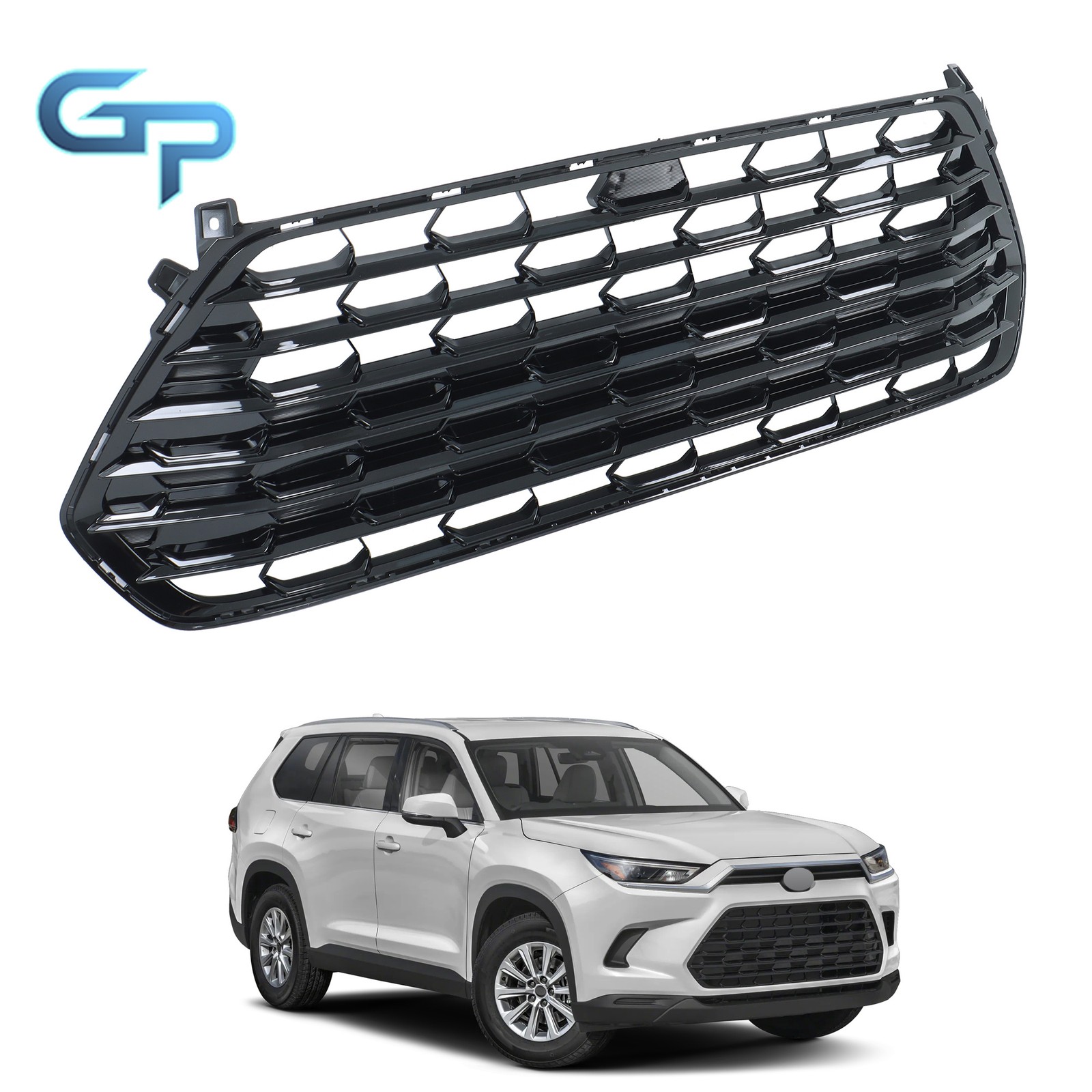 53112-0E330 Grille For Grand Highlander 2024 25 Without Camera Hole Easy Install