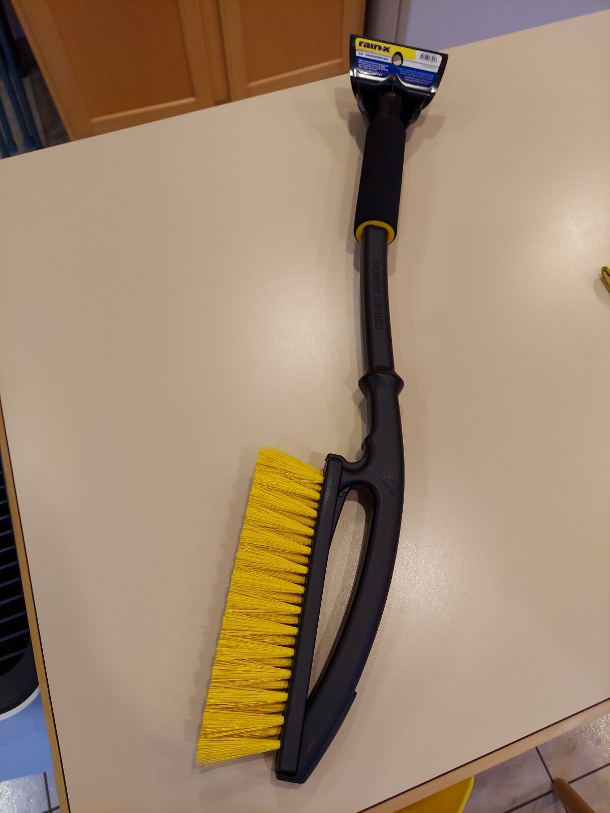 Rain-X 26” Ergo Car Snow Brush With Ice Scraper Tool Combo Black & Yellow