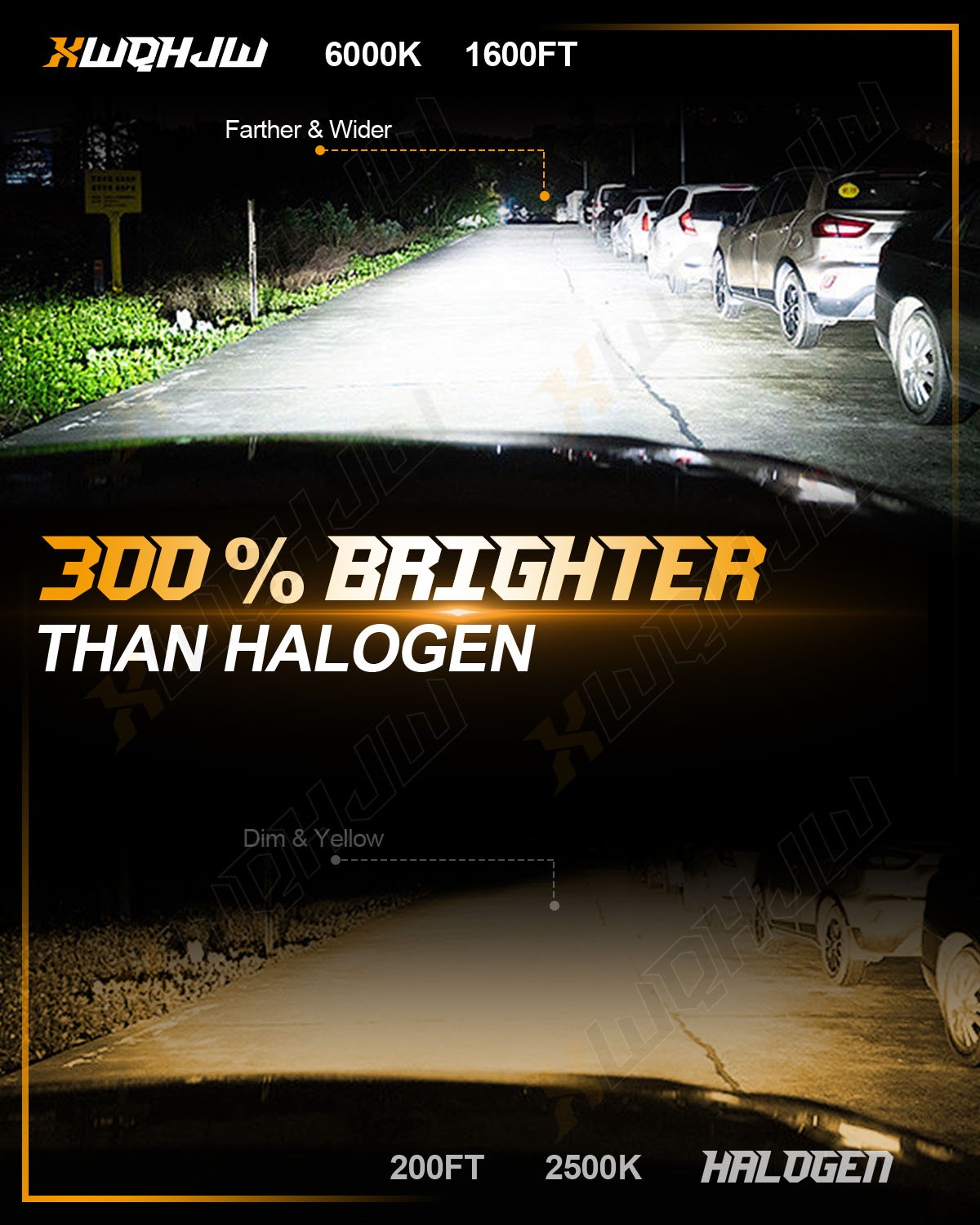 H8/H9/H11 LED Low Beam 12V 50,000 hours IP68 For 2005-2007 Saturn Relay