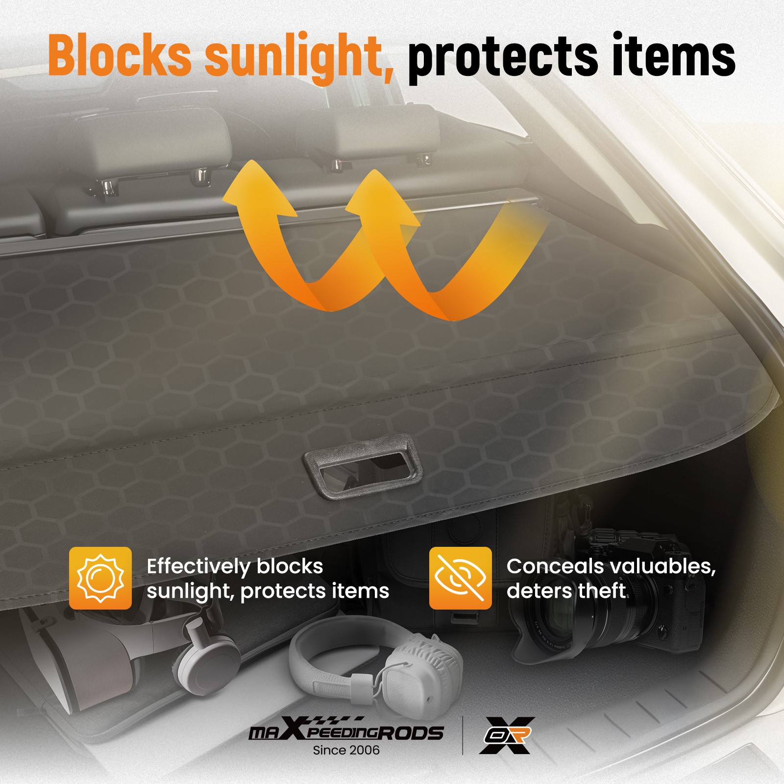 Trunk Cargo Cover for BMW X3 2011-2016 2017 Easy Installation Waterproof