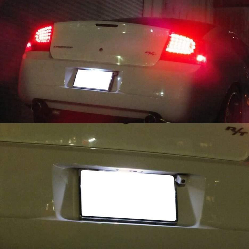 For 2013-2016 Dodge Dart LED License Plate Light Lamps White Super Bright OXILAM