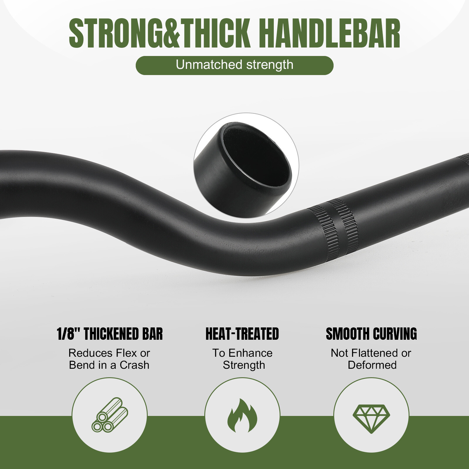 7/8″ 22mm Motorcycle Handlebar For Suzuki GS500F GS550 GS650 GS700 GS750 GS850
