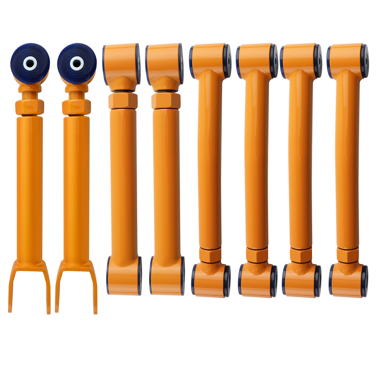 Front Rear Upper & Lower Adjustable Control Arms for 1997-2006 Jeep Wrangler TJ