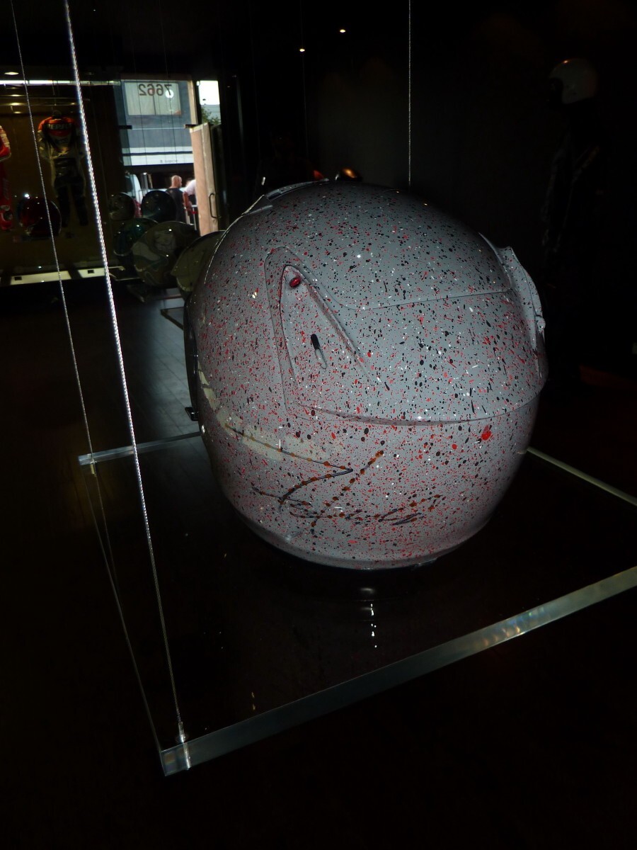 “Untitled” original painted motorcycle helmet by Futura