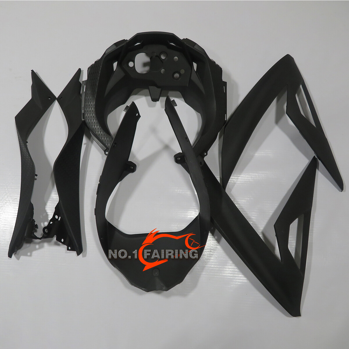GLOSS BLACK Fairing Kit ABS Plastic Molding fit for Kawasaki Ninja 300 2013-2017