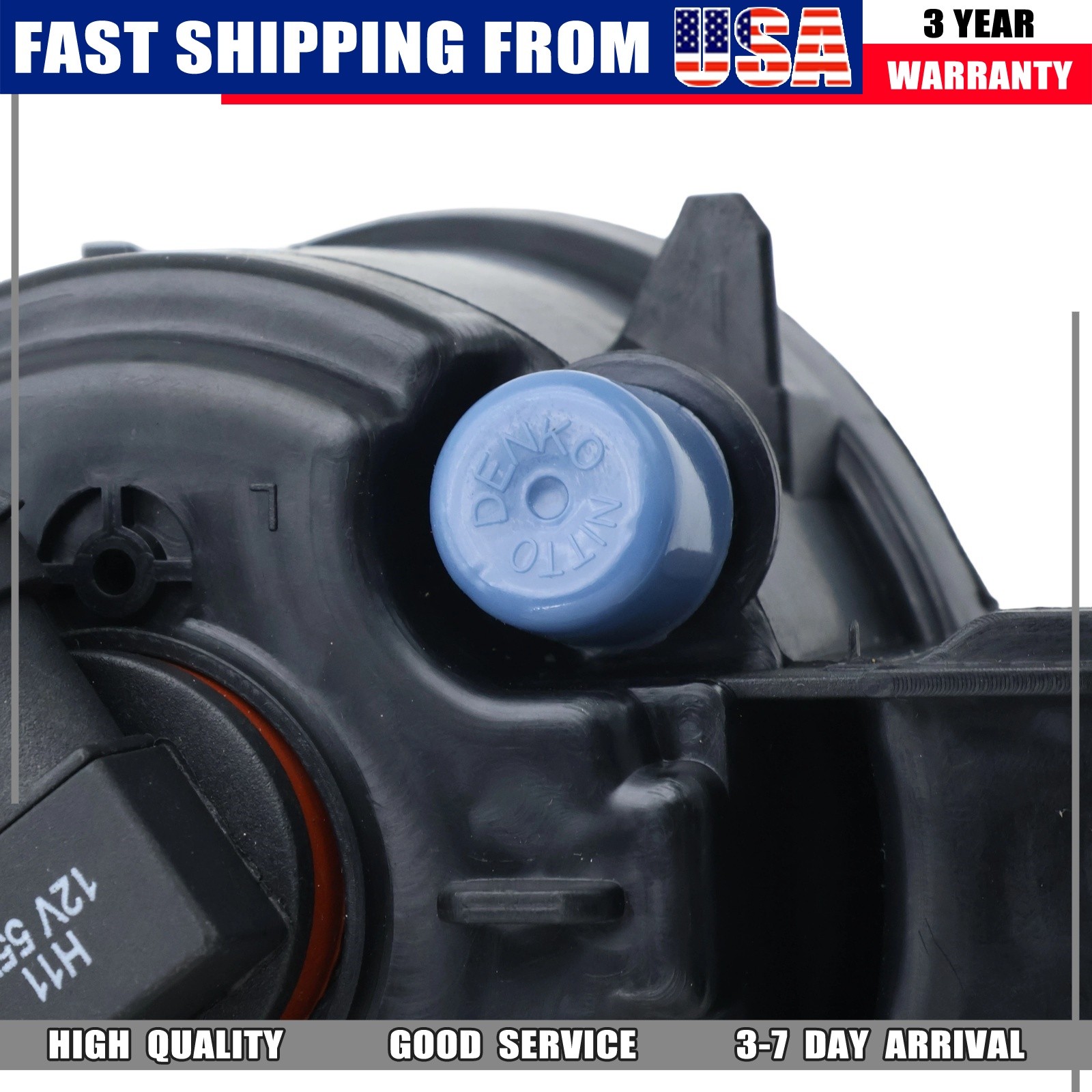 New Warm White Fog Lights w/Bulbs Left Right Pair Fits 07-13 BMW X5 E70 X3