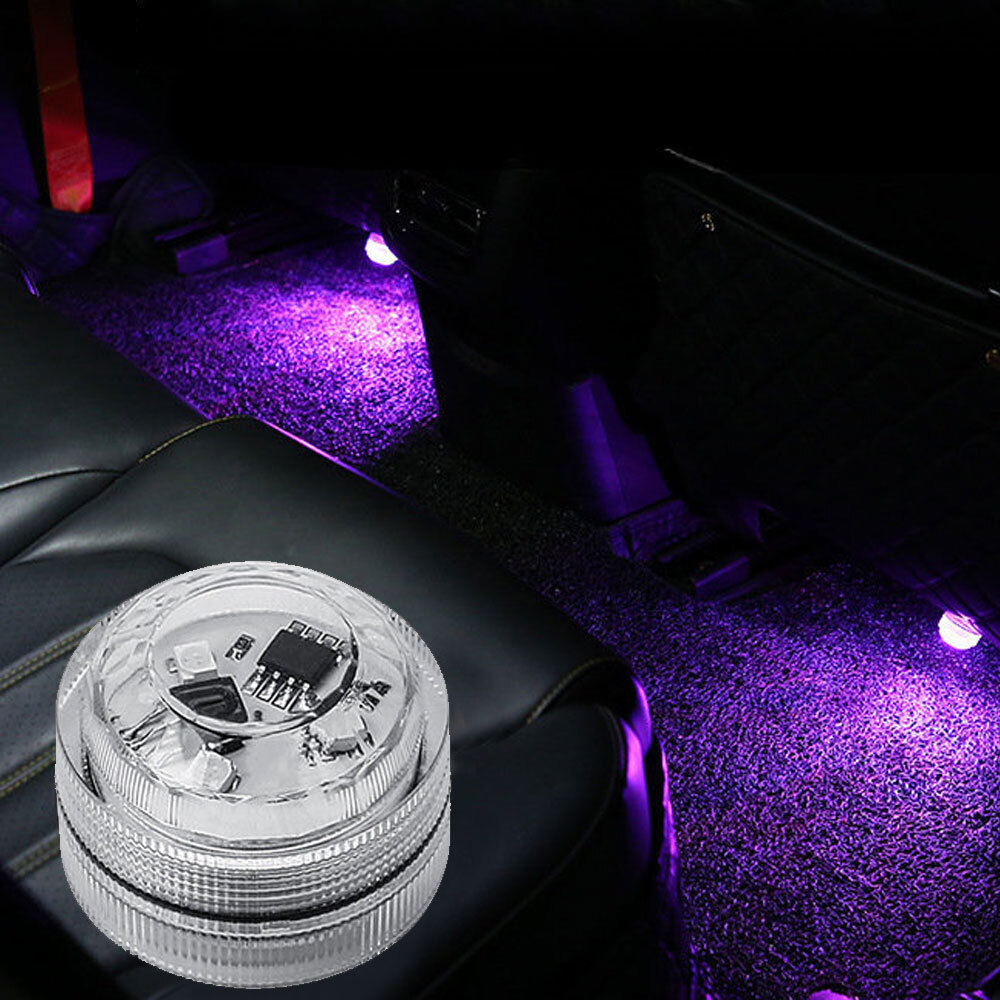 Multicolor Car Interior Accessories Atmosphere LED Lights Lamp W/ Remote Control