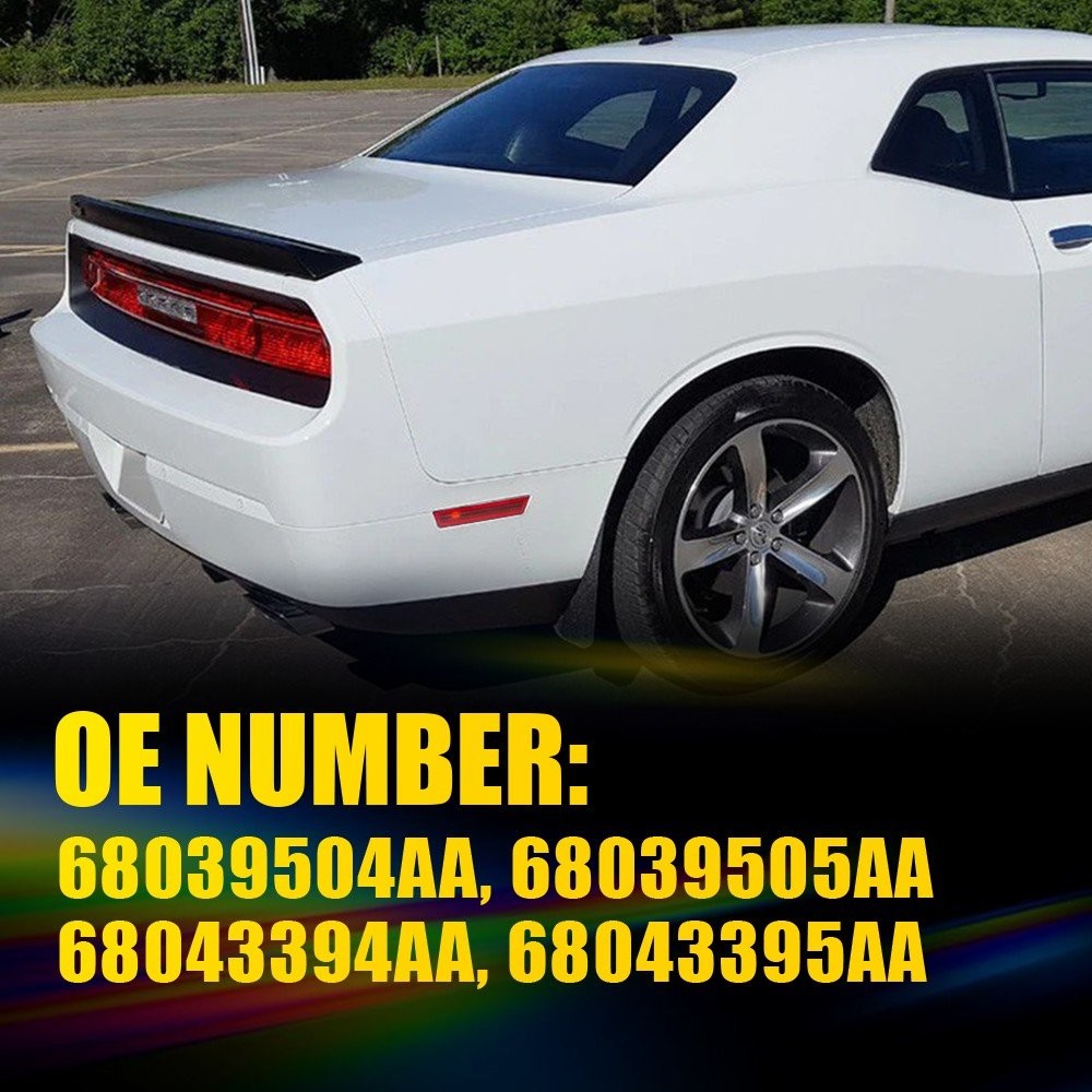 Front&Rear Lens Side Marker Lights Covers Kit For 2008-2014 Dodge Challenger