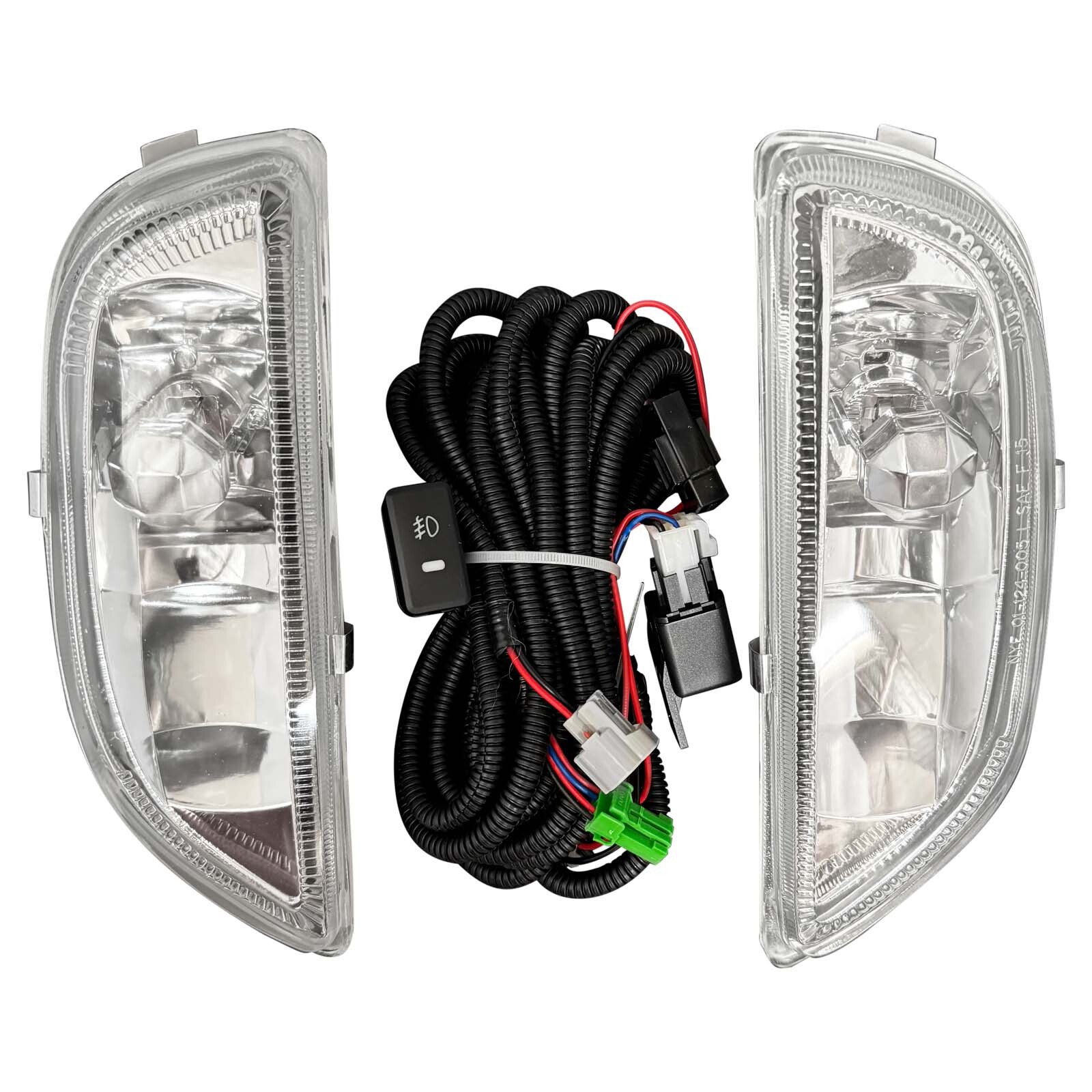 For 2001 2002 Toyota Corolla Pair Bumper Fog Light Driving Lamp w/Bulb W/Wiring