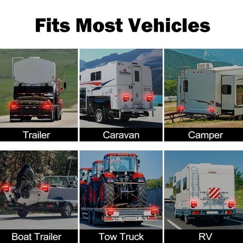 Wireless Magnetic Trailer Lights – Rechargeable LED TailLight Kit For Trailer U