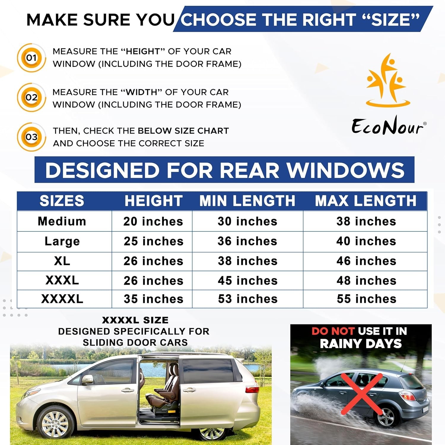 Durable Mesh Car Window Covers | 100% UV & Insect Protection | Ideal for Travel