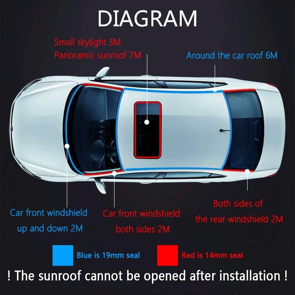 Self-Adhesive 23Ft T-Shape Car Seal – Easy Installation for Cars, SUVs, Trucks