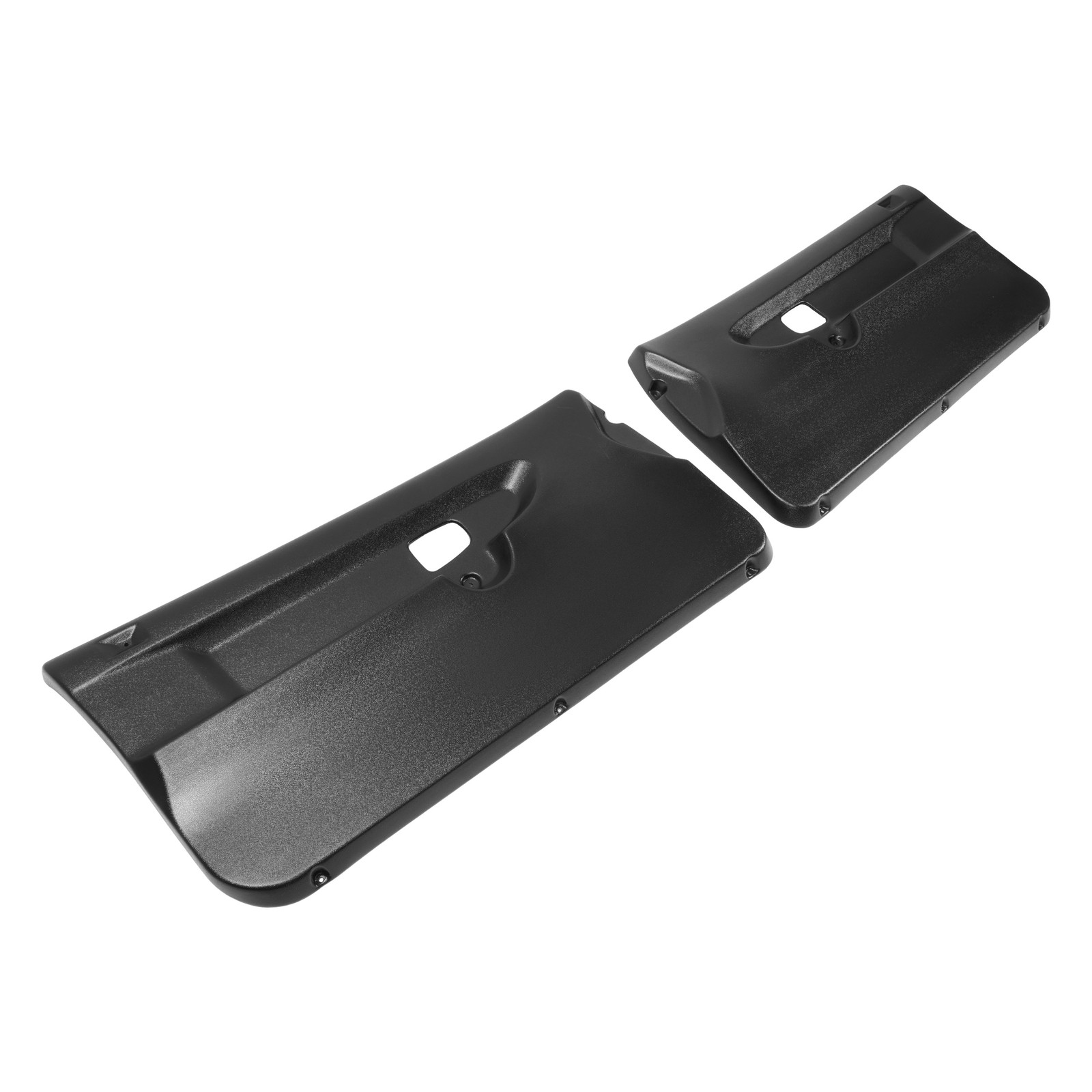 Front Inner Door Panels Pair Black ABS Plastic Replacement For BMW E36 coupe