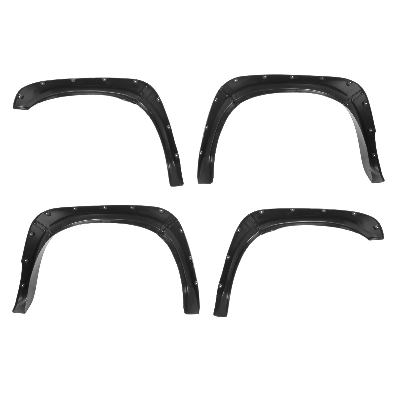 Front Rear Pocket Rivet Fender Flare Set For 02-08 Ram 1500 03-09 Ram 2500/3500