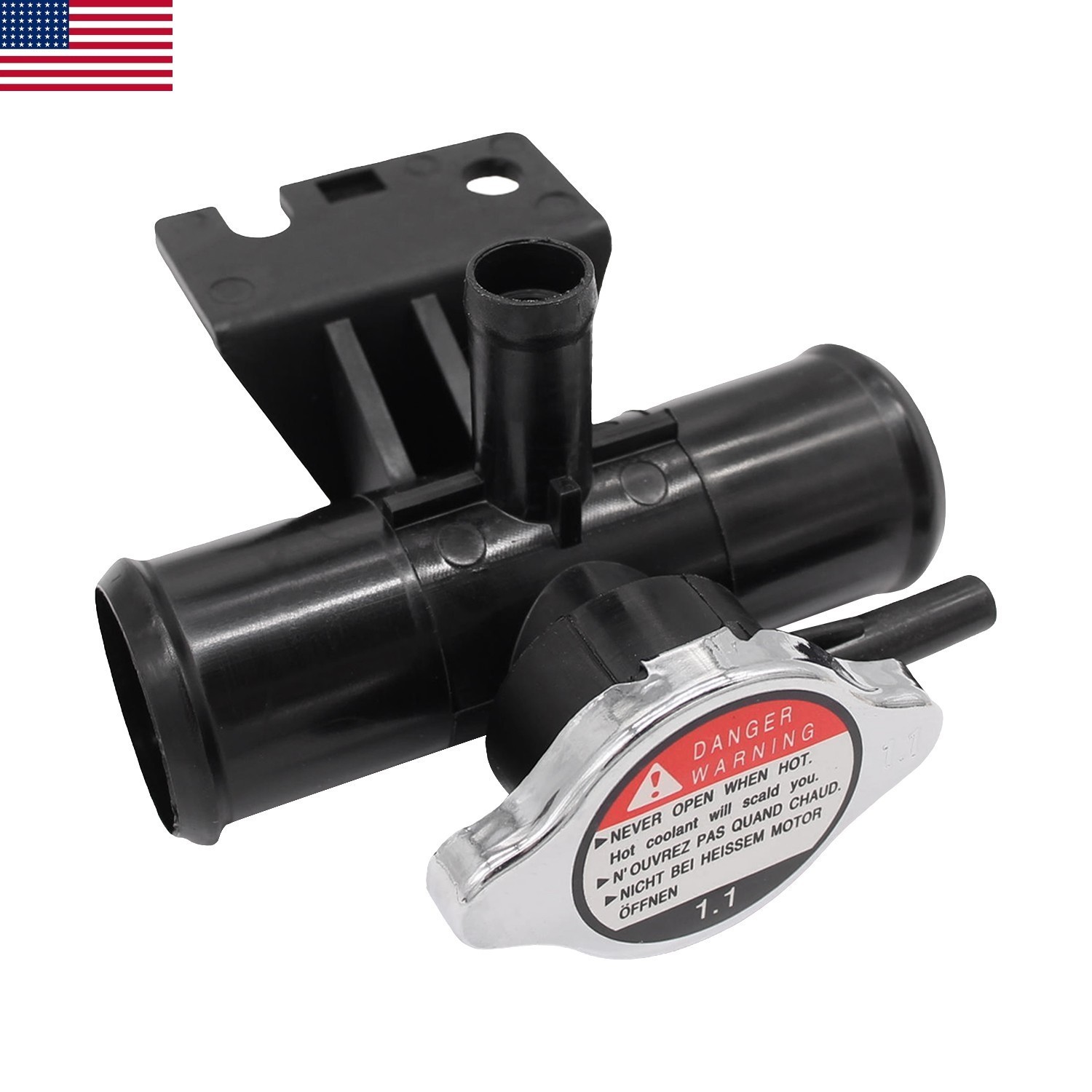 For Mitsubishi Lancer 2.0L 2.4L 08-17 Radiator Coolant Filler Neck w/Cap Packof1