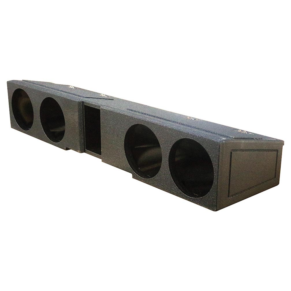 QUAD FRONTFIRING 8″ SUB BOX for 2007-CURRENT CHEVY SILVERADO/GMC SIERRA CREW CAB