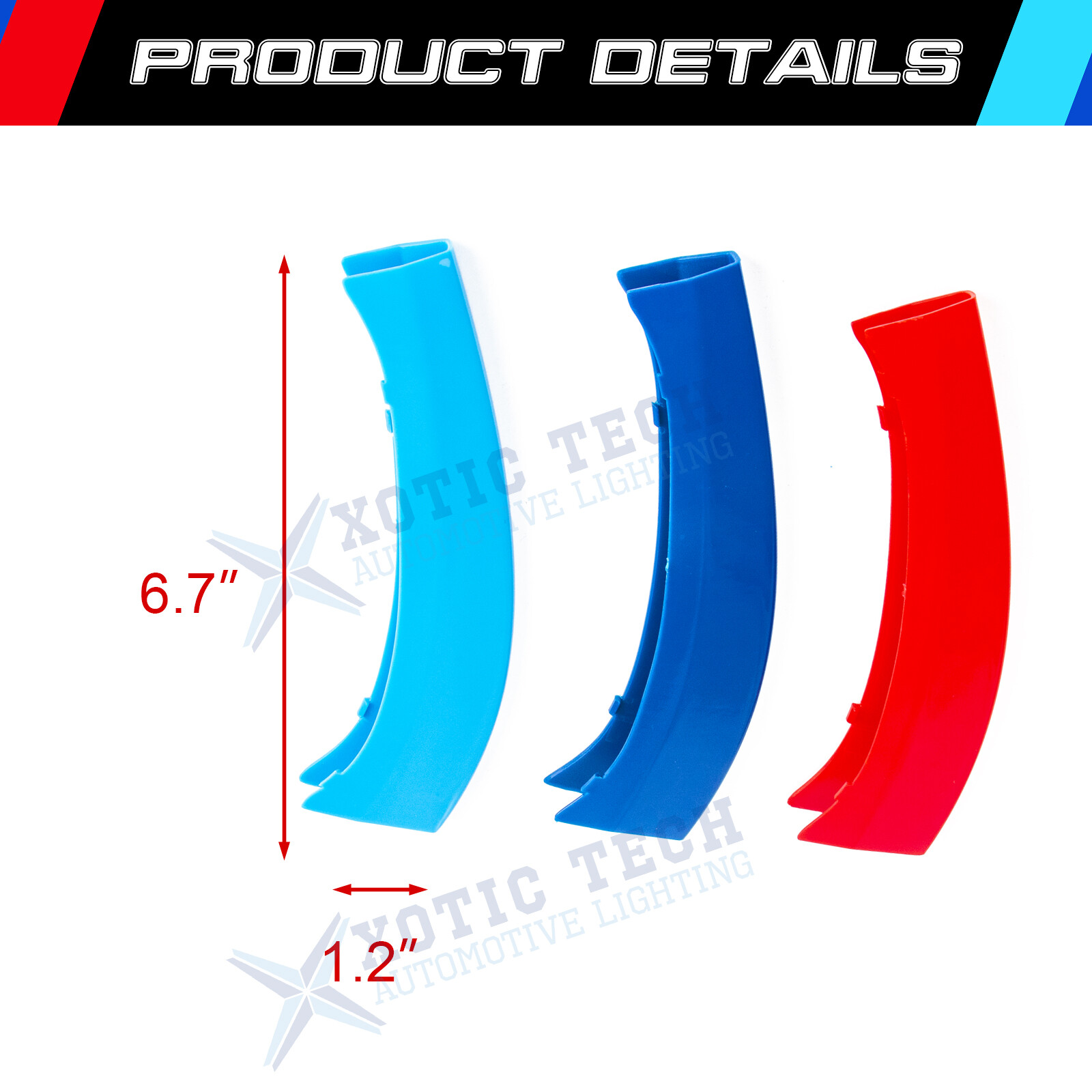 M-Color Front Grille Insert Decoration Trim For BMW X3 2011-2017 X4 2014-2018