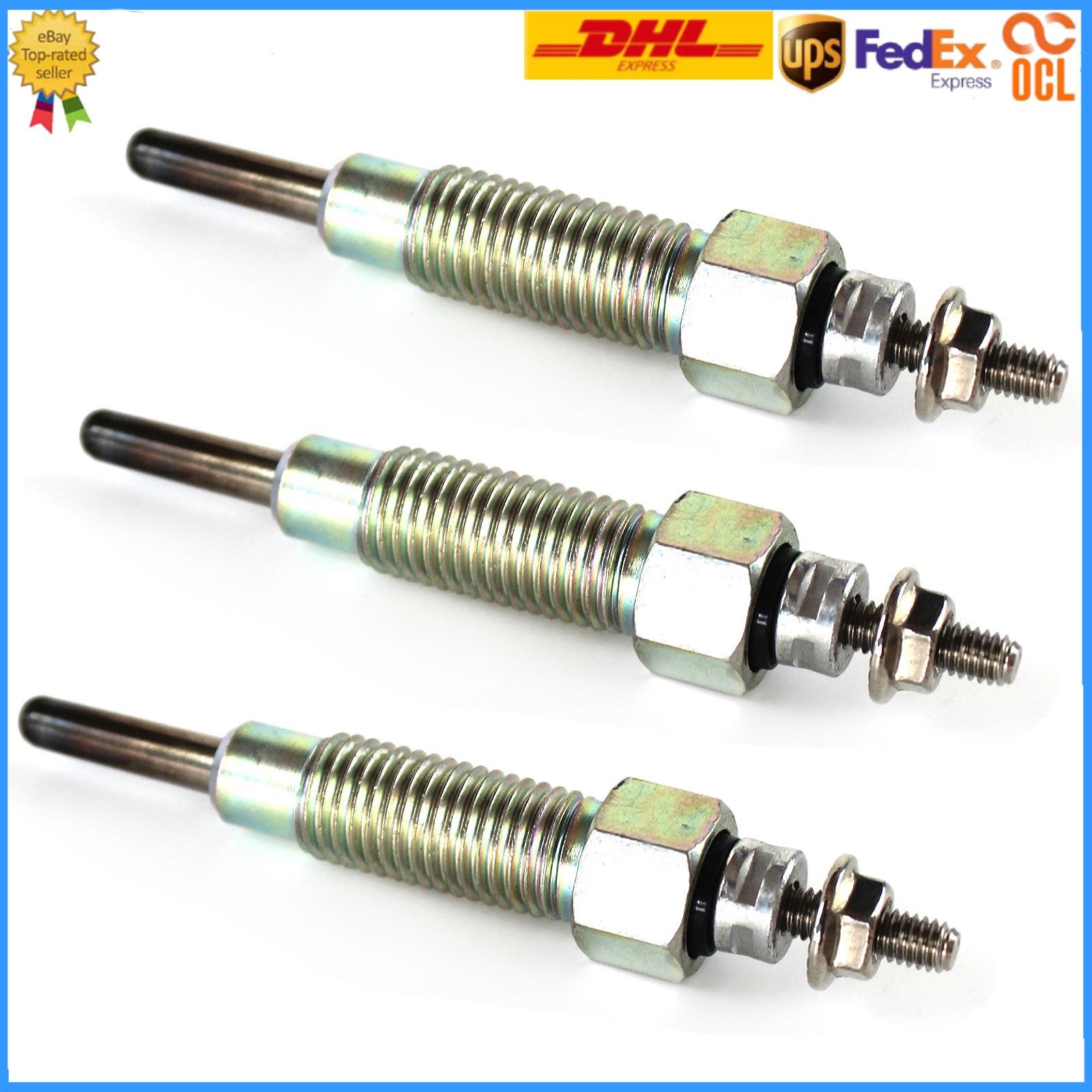 3pcs Glow Plugs for Isuzu 3LD1 3LB1 4LB1 4LE1 Engine 8-97106549-4 8-97106549-1