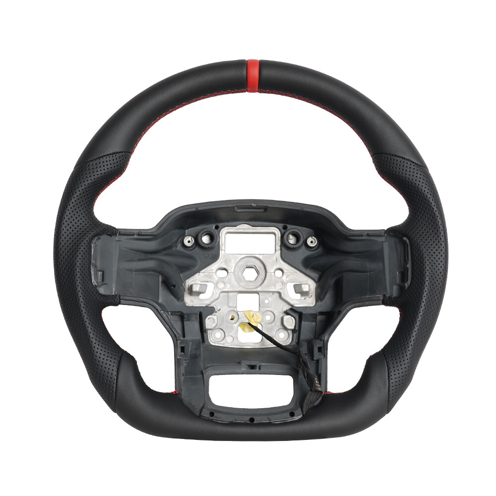Full Leather Sport Steering Wheel For Ford F150 Raptor 2021-2024 with Heated