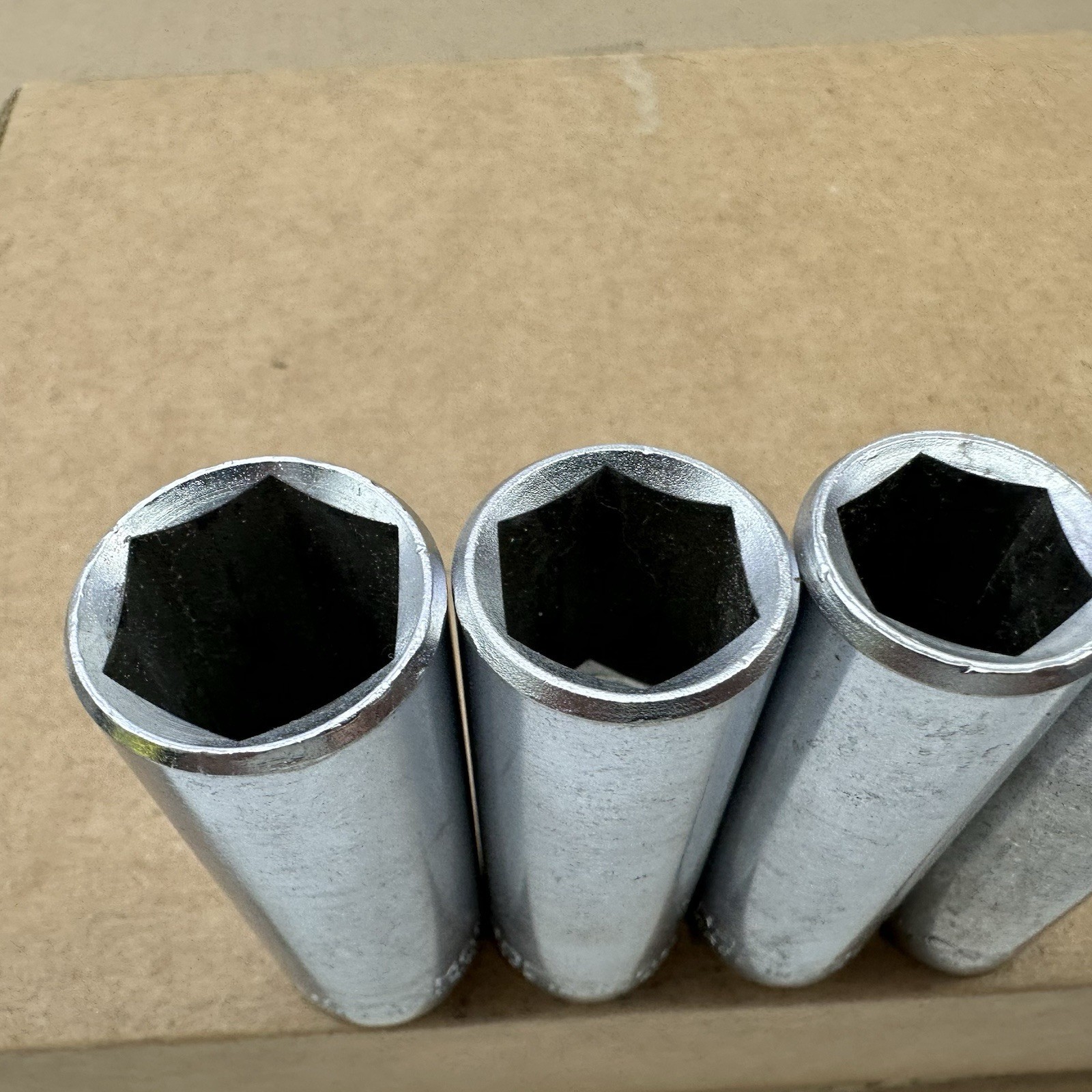 Craftsman Deep Socket Set 3/8” Drive EE Series 6 Point 1214,15,17mm USA Vintage
