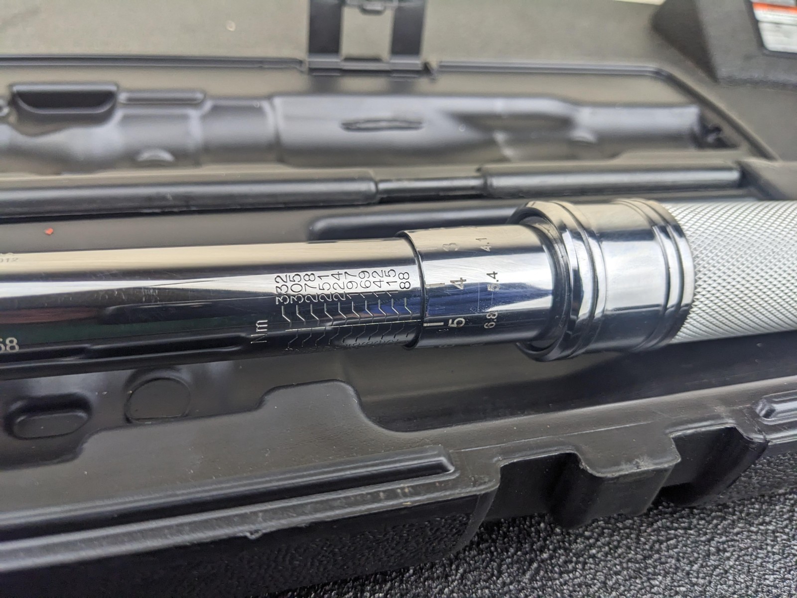 #bo124 Snap On QD3R250A 1/2″ Drive Adjustable Click Torque Wrench 50-250Ft Lbs
