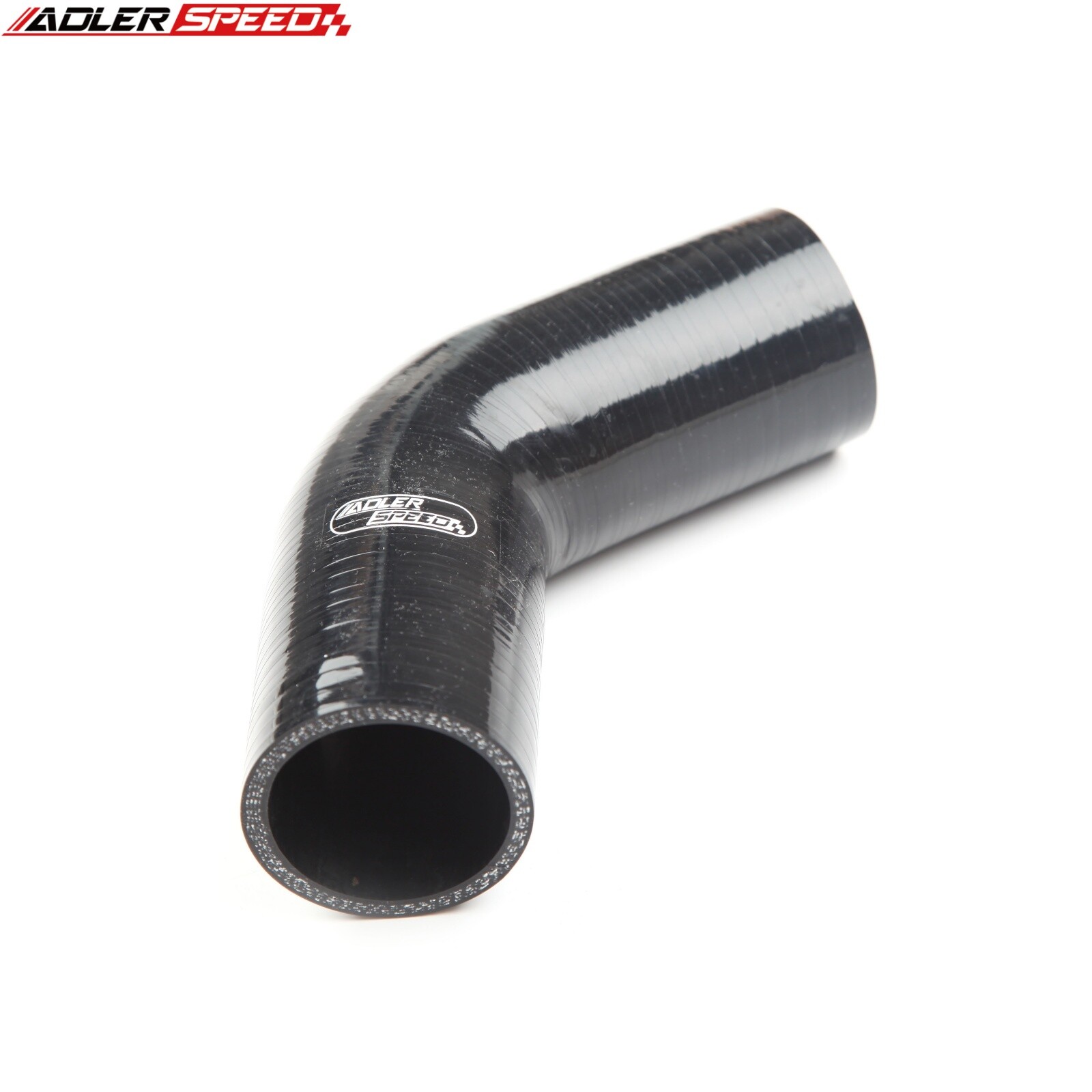 USA 2.375″ 60mm ID 60 Degree Silicone Elbow Pipe Intercooler Hose Coupler Black