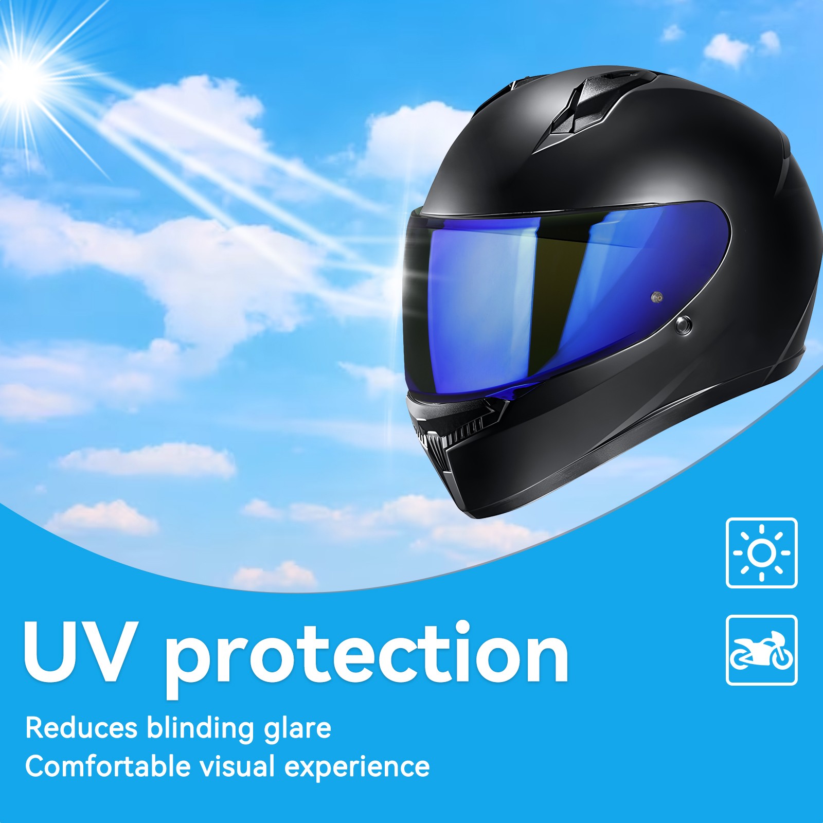 Multicolor Helmet Visor Sunshield Windshield Shield Lens For HJC HJ-34P C10