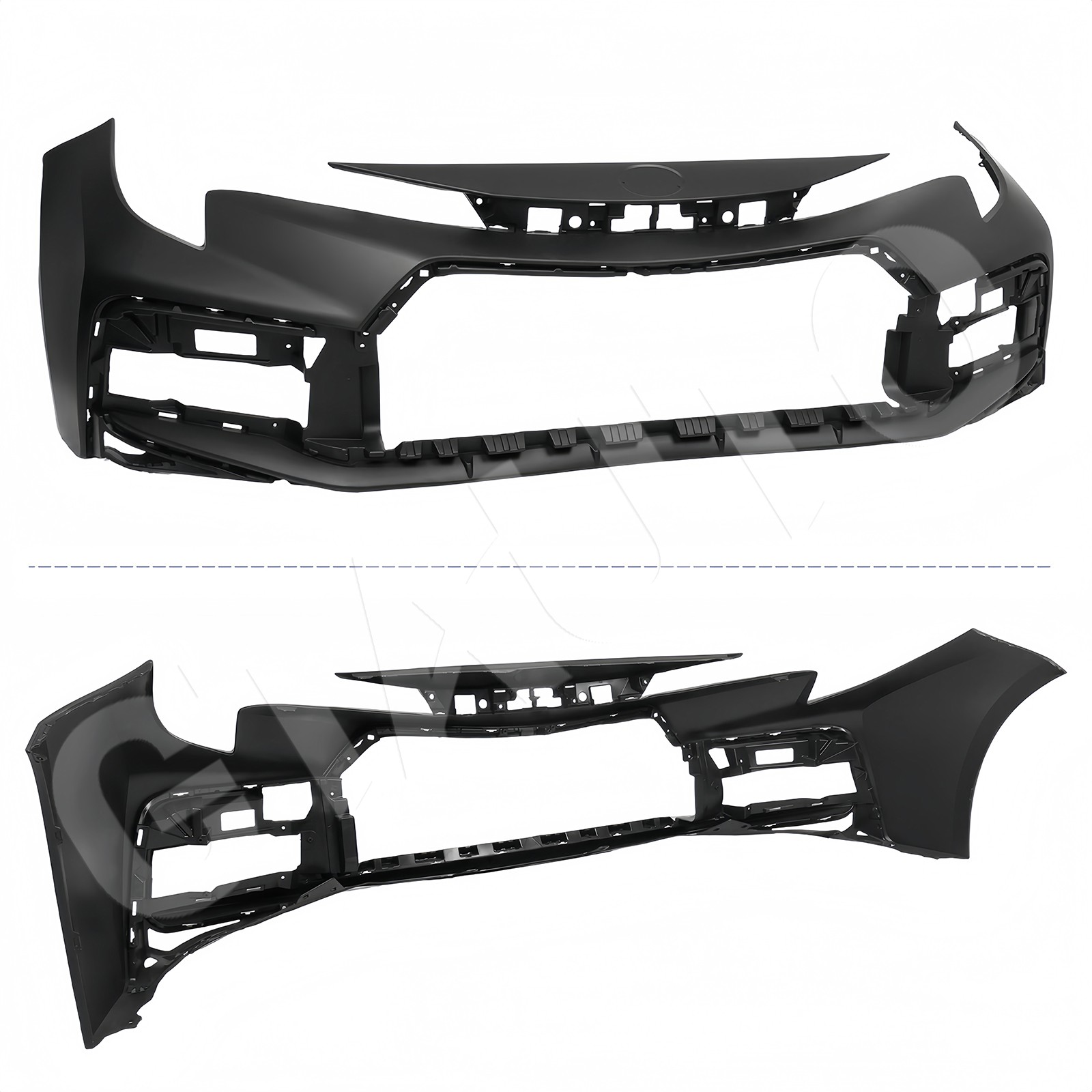 For 2020-2022 Toyota Corolla SE XSE Primed Front Bumper Grille Fog Light Set