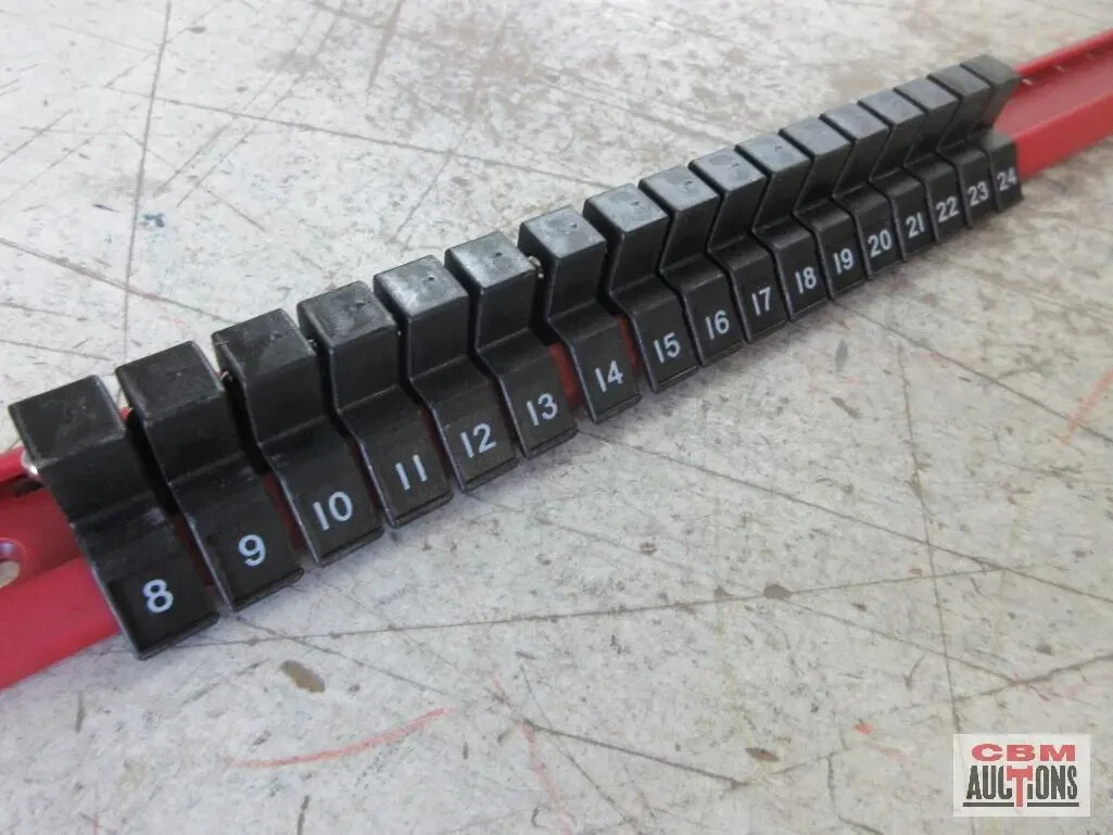 CTA Mfg 1/2 in. Drive Socket Rack, Metric, 17 Holders Socket Holder 9755
