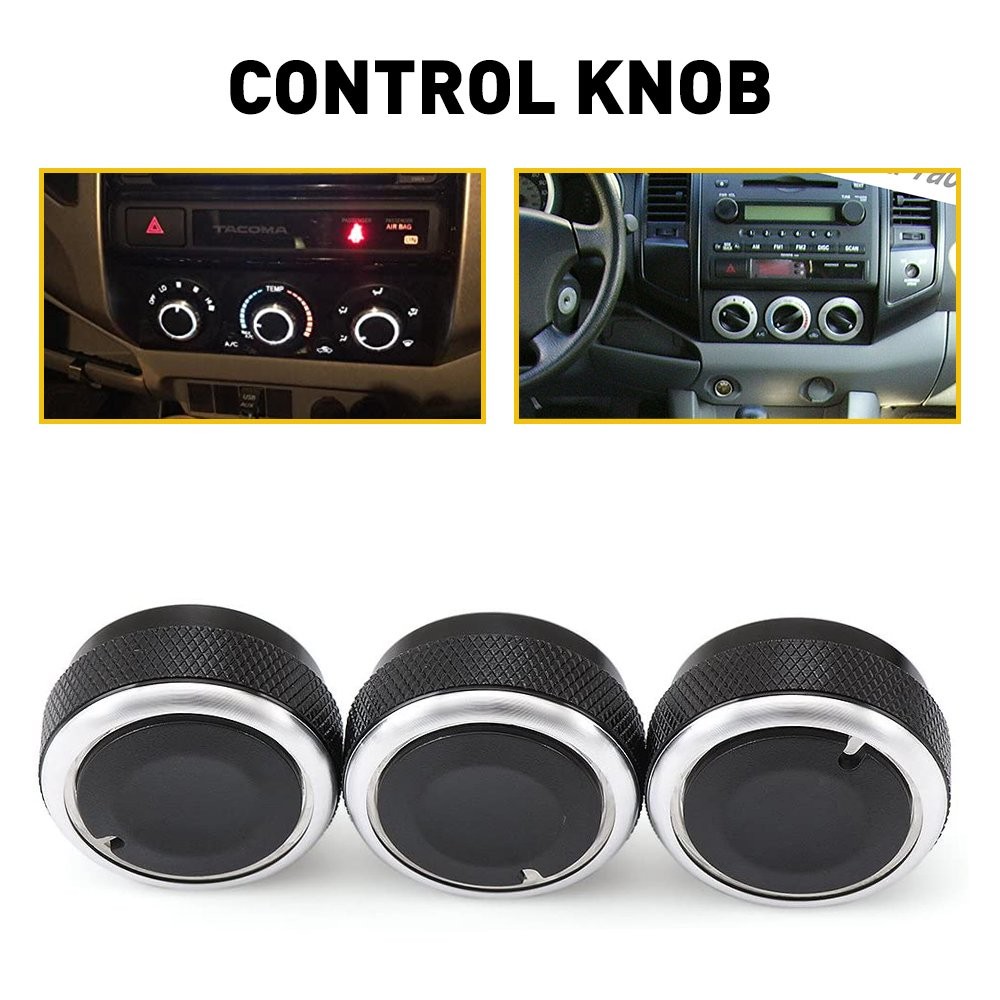 For Scion xB 2004 2005 2006 Black Control Knob 3X ABS plastic Easy installation