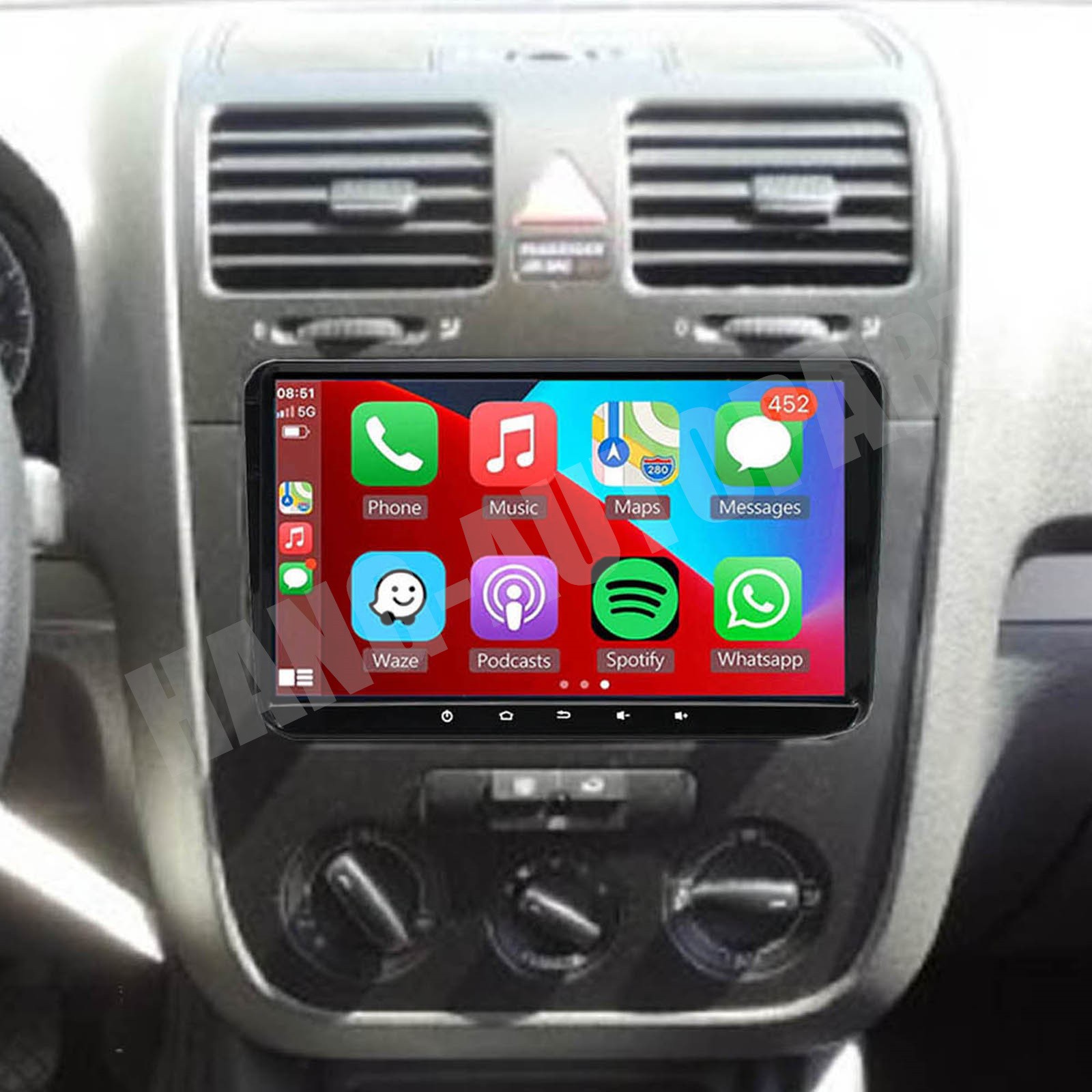 9” Android Auto Carplay Car Radio Stereo For VW Rabbit 2006-2009 GPS MP5 Player