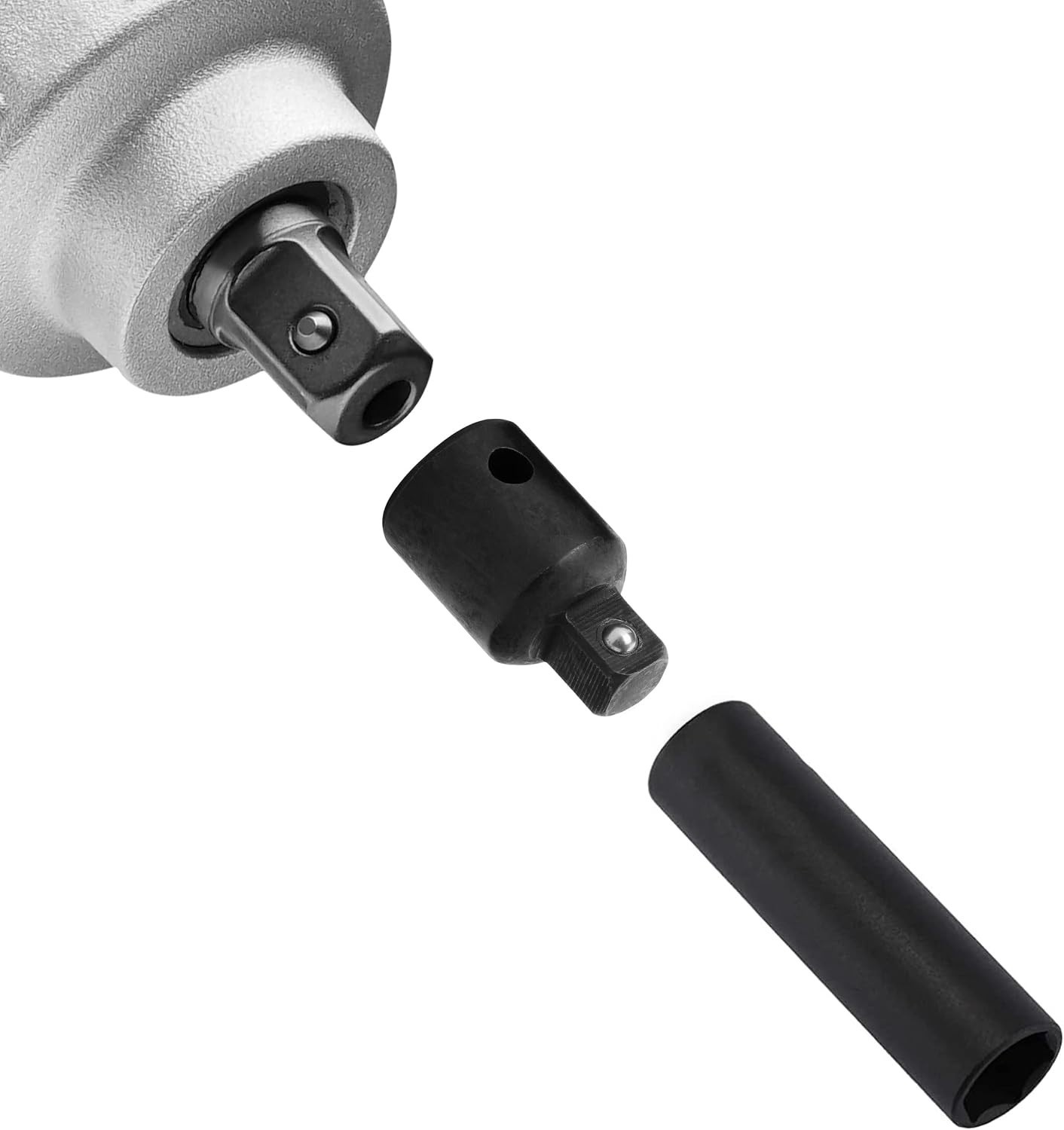 Bates 4-Piece Impact Socket Adapter & Reducer Set – Chrome Vanadium Steel