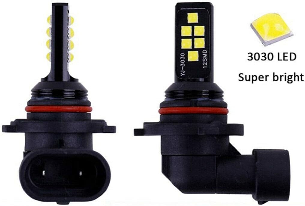 Amber LED Fog Light Bulbs Kit, 50,000 Hours Lifespan – 2 x HB3 H10 9005