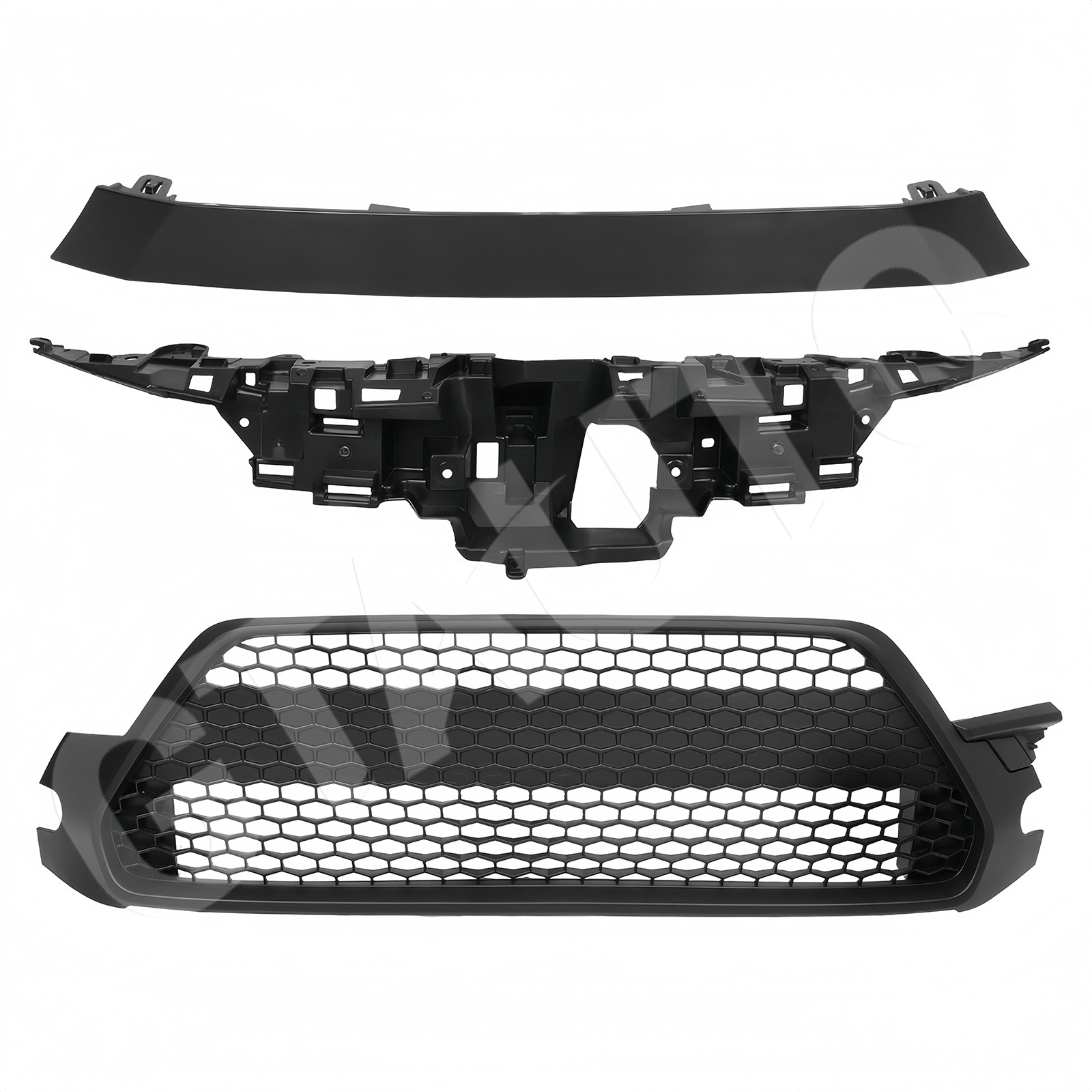 For 2020-2022 Toyota Corolla SE XSE Primed Front Bumper Grille Fog Light Set