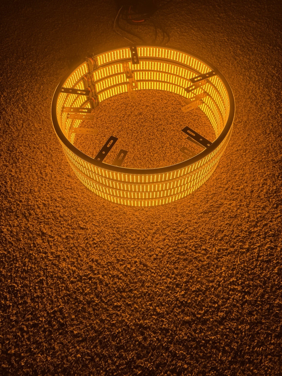 12 Row Switchback White/Amber LED Wheel Lights 4pc 17” Plug and Play