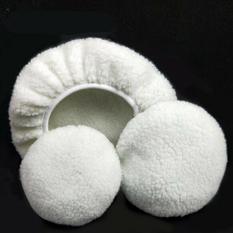 12x Wool Polishing Buffing Pad Polishing Buffing Wheel For 5-10 inch Car Polishe
