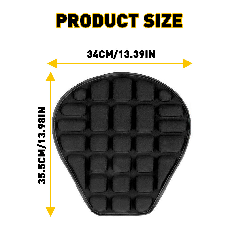 Rider Passenger Seat Cushion Seat Cover Seat Pad For Harley Touring Black OXILAM