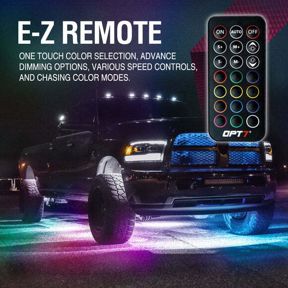 4PC RGB-IC Dream Color DreamColor Underglow LED Kit Car Neon Bar Light