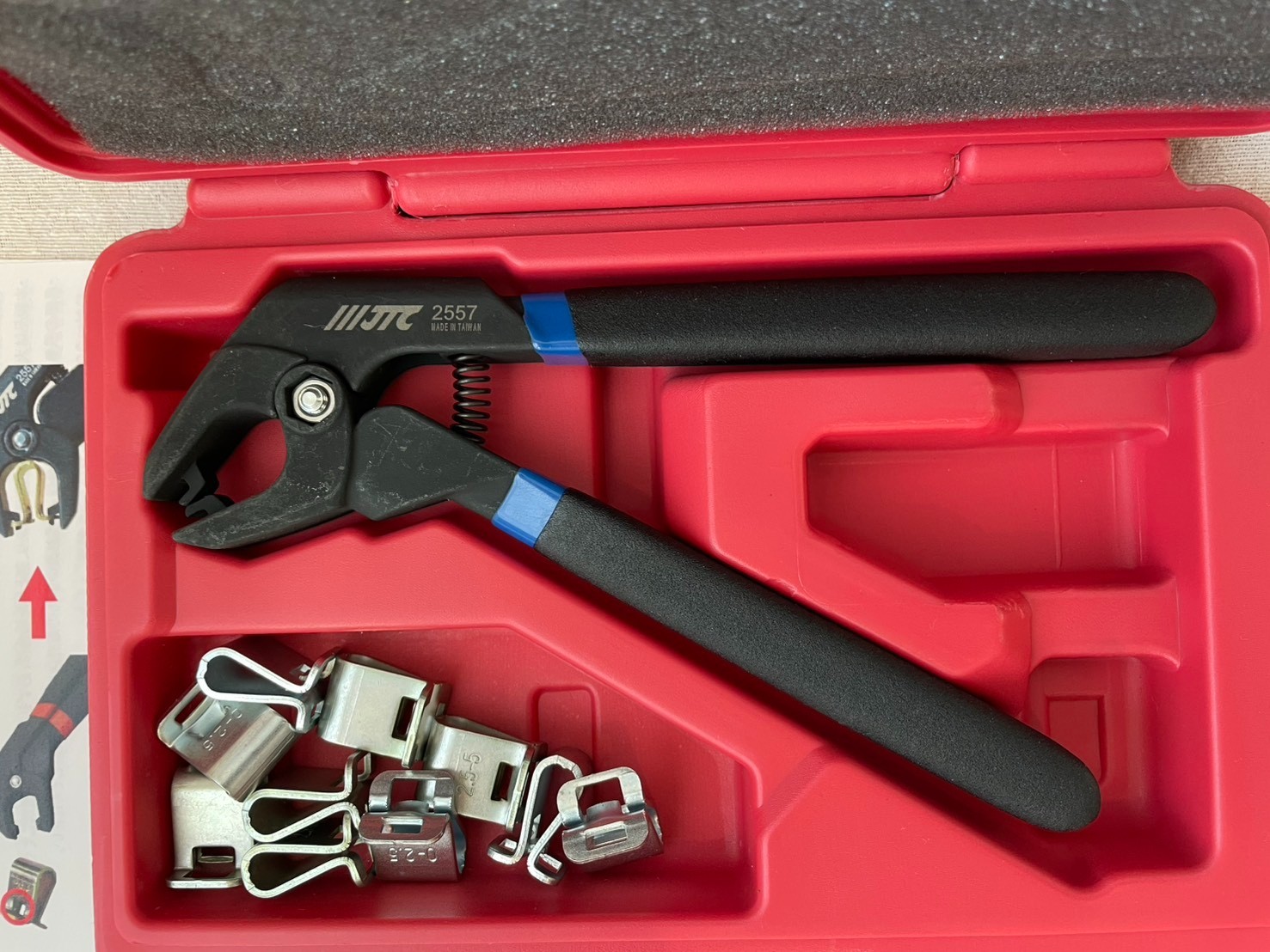 JTC-2557 FIXING CLAMP SET 0.1~5mm clips to Install and Remove Clamps JTC2557