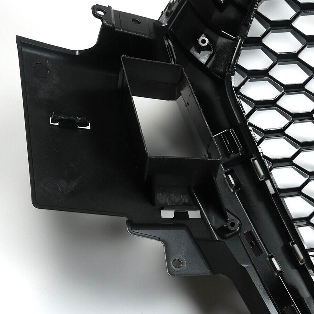 For 16-19 Audi Q7 SQ7 RSQ7 Style Black Honeycomb Front bumper Grille Mesh Grill