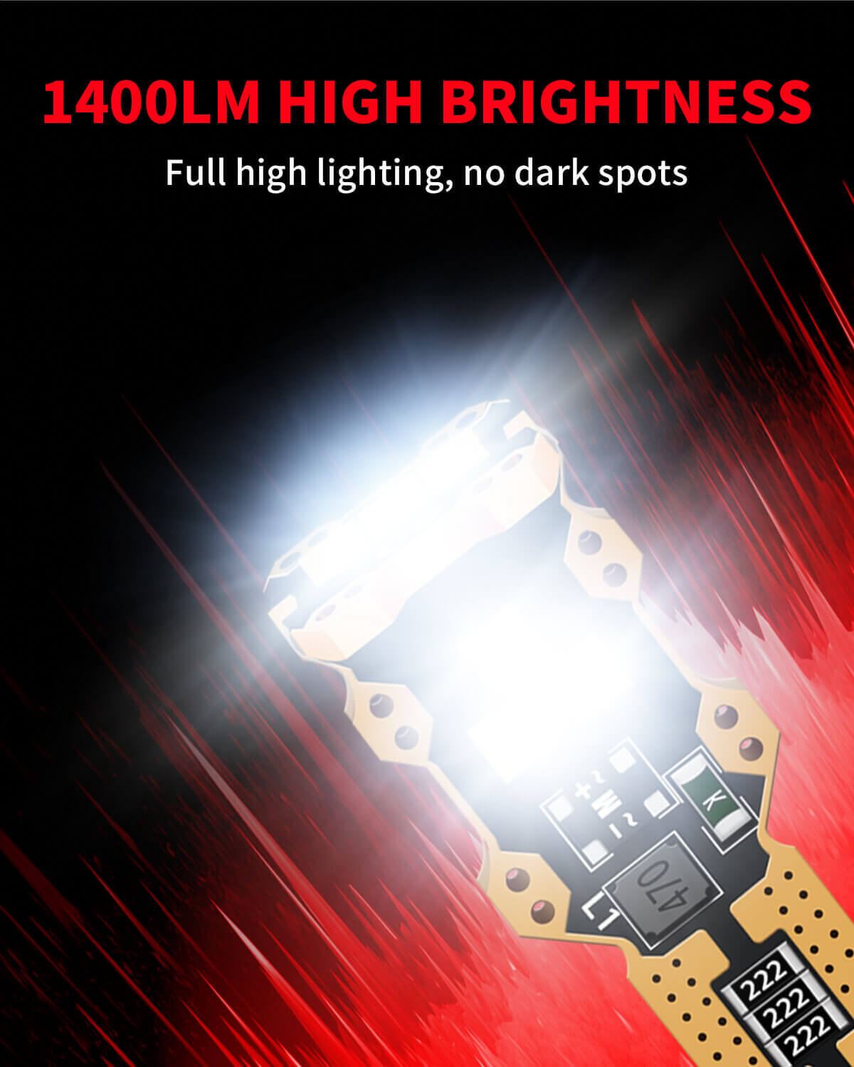 Lasfit CANBUS LED Backup Reverse Light Bulb 921 912 T15 W16W Lamps 6000K White