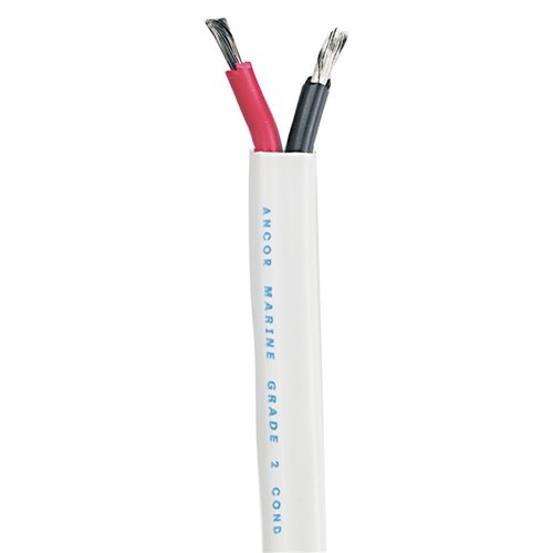 Ancor Standard Duplex Cable – Flat 12/2 AWG – 2 x 3mm Red/Black – 250′