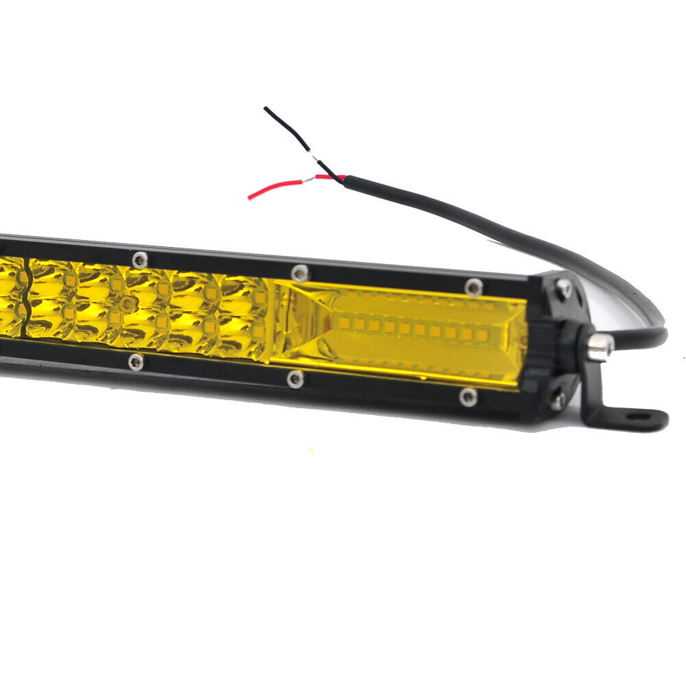20″ inch 1200W yellow Led Light Bar Spot Flood Combo Work 4WD Truck SUV ATV 24