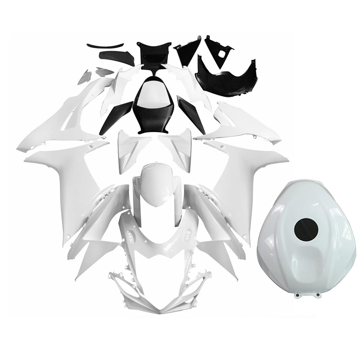 ABS Plastic Unpainted Fairing Kit for Suzuki GSXR600 GSXR750 2011-2025 Bodywork
