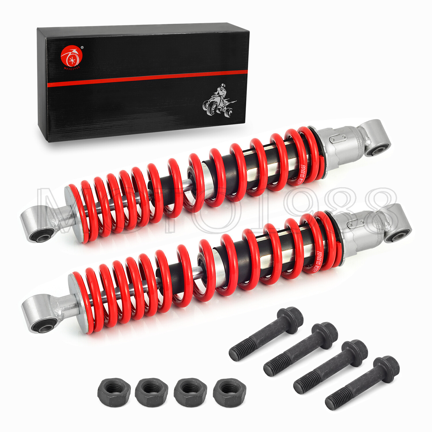 Front Shocks Absorber 1987-2006 For Yamaha Banshee 350 Red Spring & Bolt