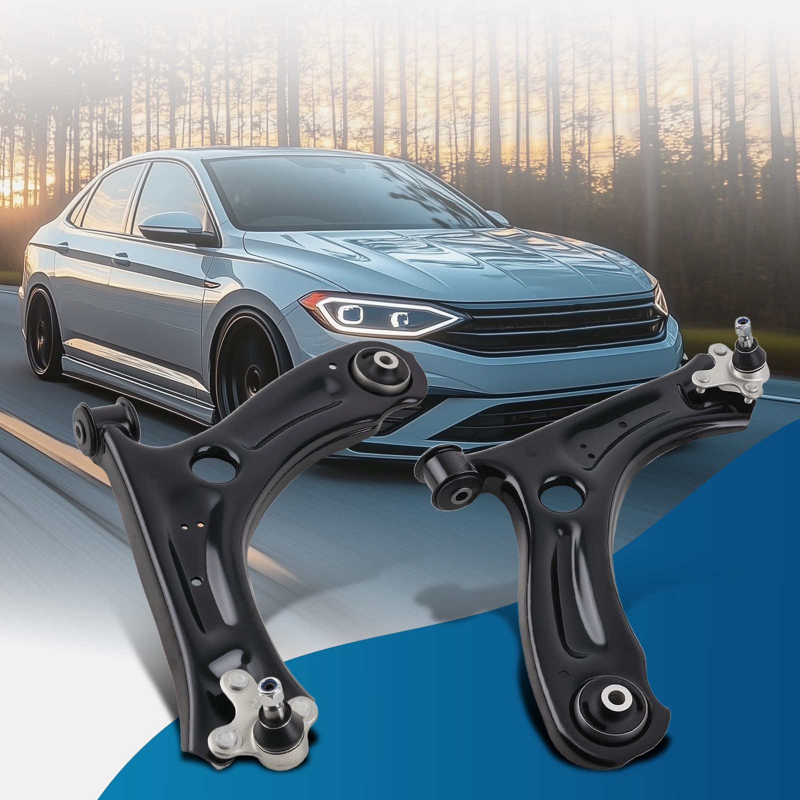 Front Lower Control Arms Ball Joints For Volkswagen VW Jetta 2011 2012 2013-2018